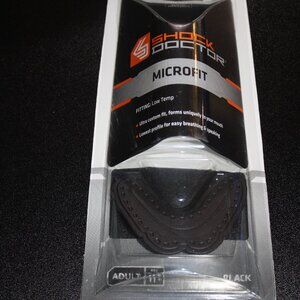 Shock Doctor Adult MicroFit Strapless Slim Fit Mouthguard Unisex Black NEW